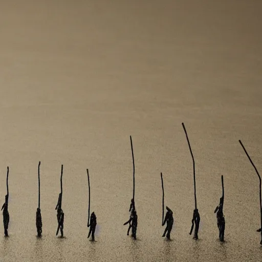 Image similar to heptapods from the arrival, film still from the movie, long lens, shallow depth of field