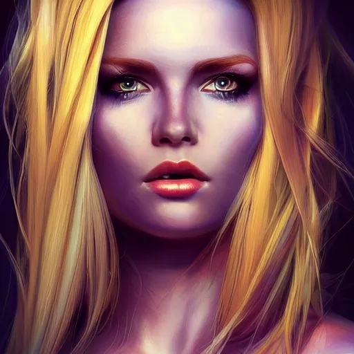 Prompt: half - electric striking woman, cute - fine - face, pretty face, oil slick hair, realistic shaded perfect face, extremely fine details, realistic shaded lighting, dynamic background, artgerm, 8 k ultra realistic, highly detailed, kan liu