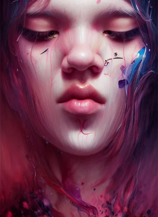 Prompt: jossi of blackpink, king, tarot card, highly detailed, digital painting, smooth, sharp focus, illustration, ultra realistic, octane render, unreal engine 8 k, art by karol bak and agnes cecile