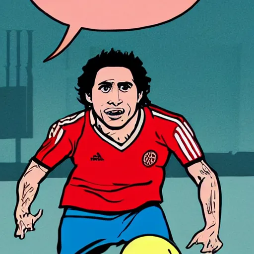 Prompt: juan valdivia in a comic