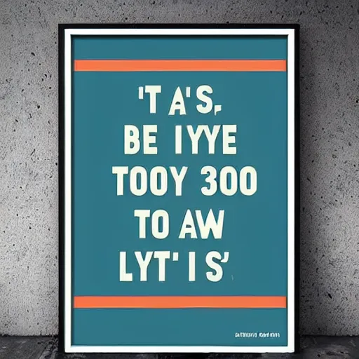 Prompt: a 9 0 s style poster of cliche sayings