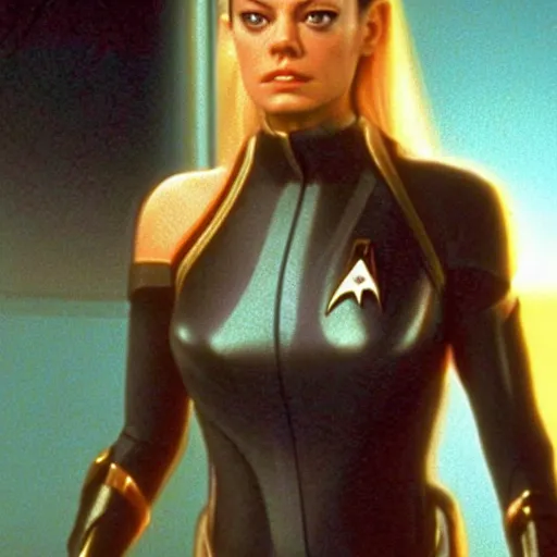 Image similar to A still of Mila Kunis as Seven of Nine in Star Trek: Voyager (1995)