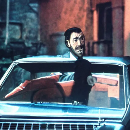 Prompt: still of lupin the third from a martin scorsese movie, 8 0 mm film