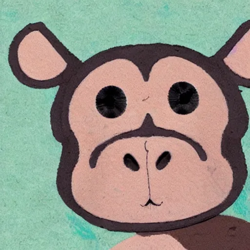 Prompt: a cute monkey, NFT style, cartoonish