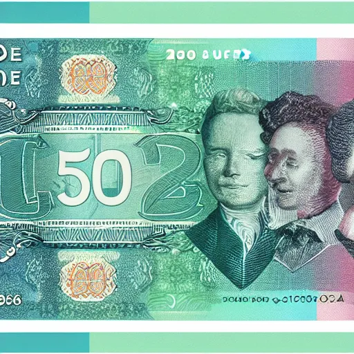 Image similar to concept design photo of £ 5 0 note for the year 2 0 3 3