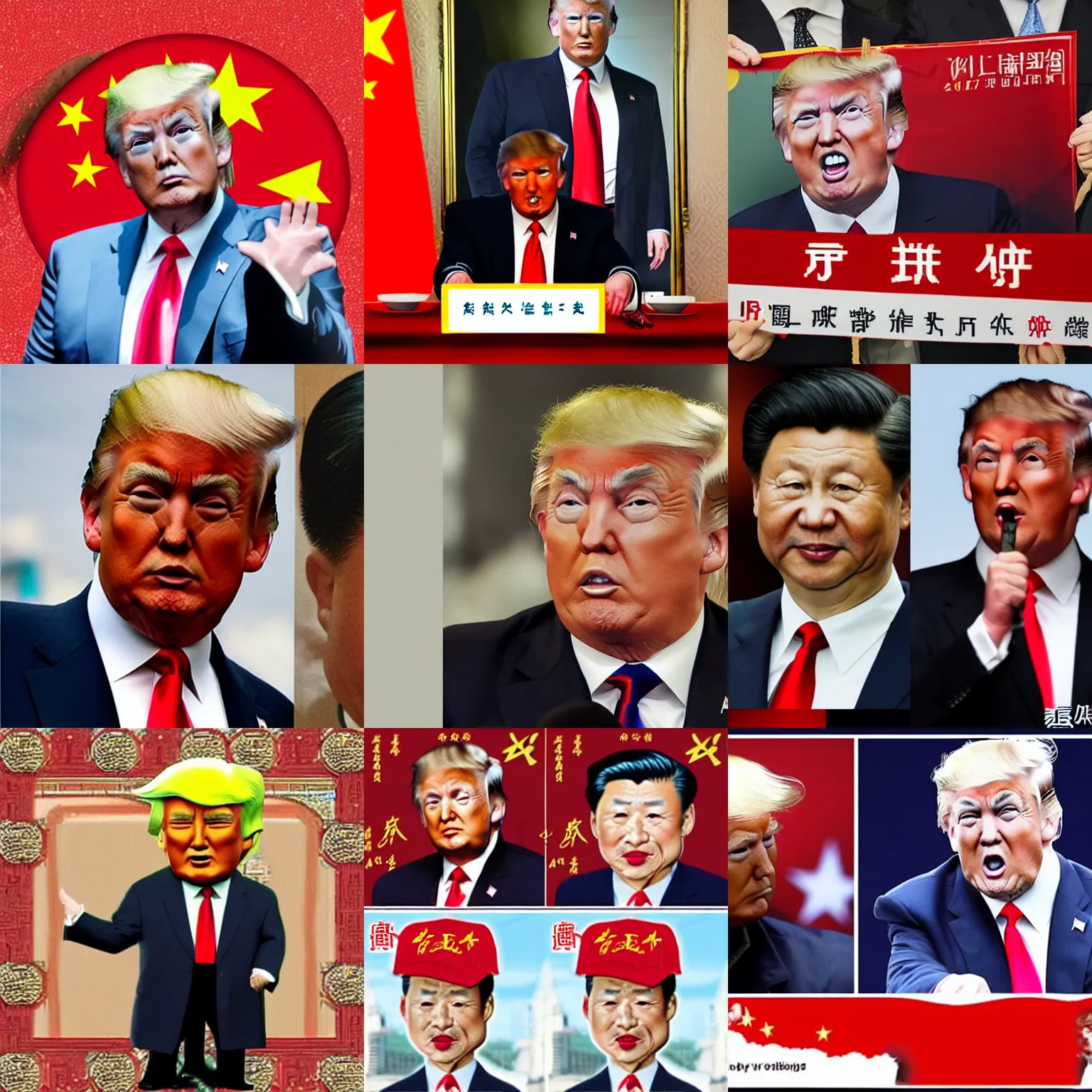 Prompt: chinese donald trump
