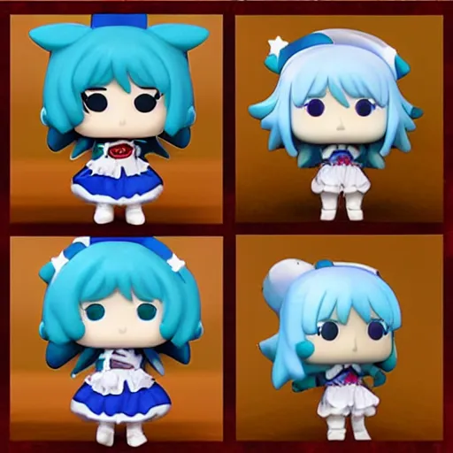 Prompt: Touhou cirno funko pop