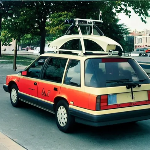 Image similar to google street view car ( 1 9 9 0 )