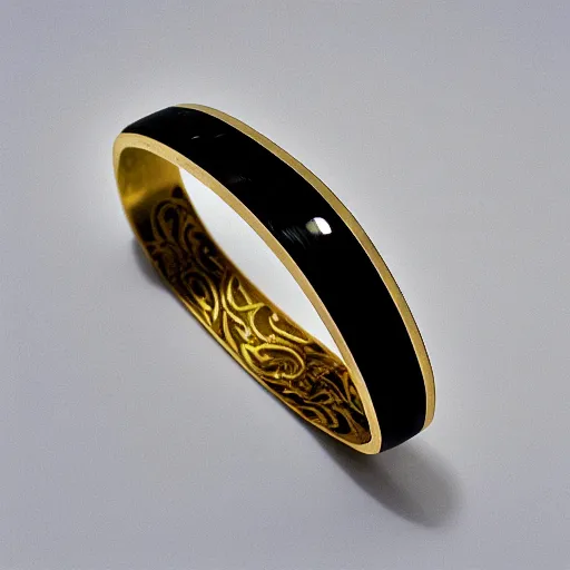 Image similar to arcaic Primitive Gold Bangle, 14K Gold Wire, Single Center sinister gem, Shungite Bangle, Mineral and Gold Jewelry, Product Photography