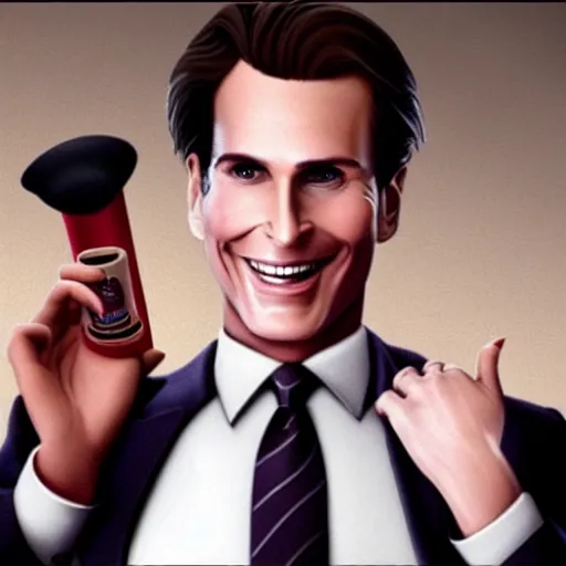 Image similar to Patrick Bateman in a Pixar movie