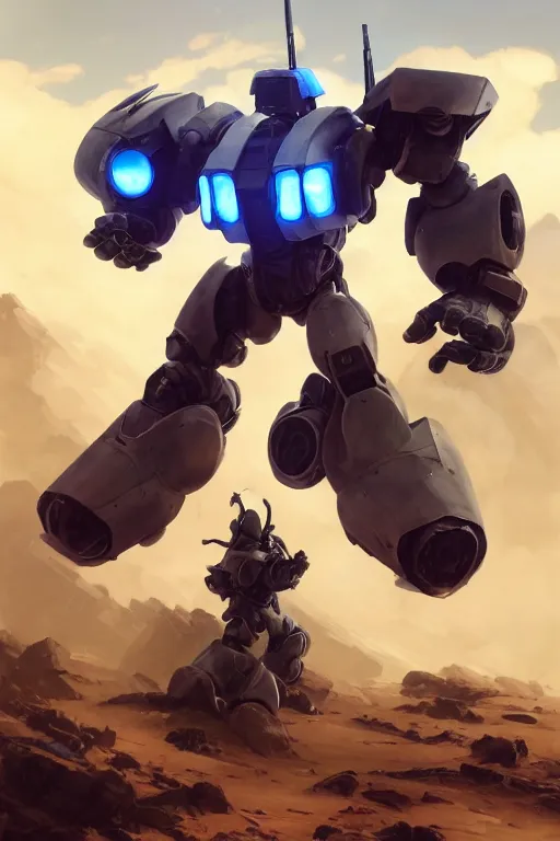 Image similar to mechwarrior 5 : mercenaries mech megaman transformer robot boss tank engine game octane render, 4 k, hd 2 0 2 2 3 d cgi rtx hdr style chrome reflexion glow fanart jesper ejsing, by rhads, makoto shinkai borderlands and by feng zhu rossdraws artstation by digital cinematic pixar and disney unreal zbrush central hardmesh