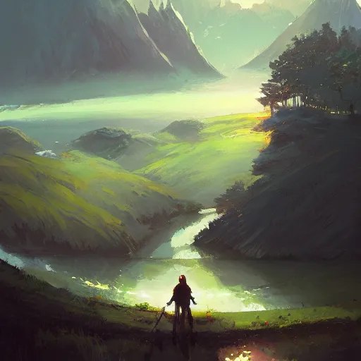 Image similar to a portrait of a knight in a scenic environment by alena aenami, by bayard wu, digital painting, digital art, trending on artstation