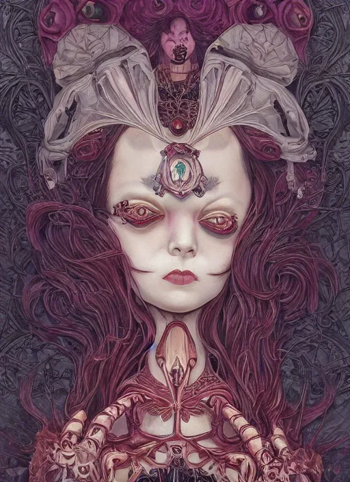 Image similar to gothic girl :: by Martine Johanna and Simon Stålenhag and Chie Yoshii and Casey Weldon and Guillermo del toro :: ornate, dynamic, particulate, rich colors, intricate, elegant, highly detailed, centered, artstation, smooth, sharp focus, octane render, 3d