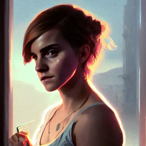 Prompt: highly detailed portrait, emma watson, in gta v, stephen bliss, unreal engine, fantasy art by greg rutkowski, loish, rhads, ferdinand knab, makoto shinkai and lois van baarle, ilya kuvshinov, rossdraws, tom bagshaw, global illumination, radiant light, detailed and intricate environment