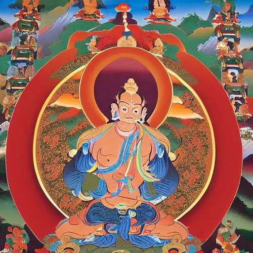 Prompt: a beautiful thangka of wukong