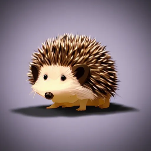 Image similar to cute hedgehog in the style of goro fujita