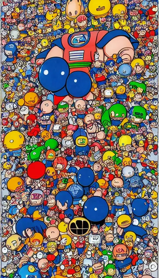 Image similar to techno artwork, by akira toriyama