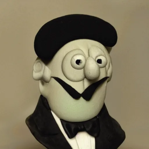 Prompt: man with squid face, formal portrait, bust portrait, victorian, zoidberg, squid