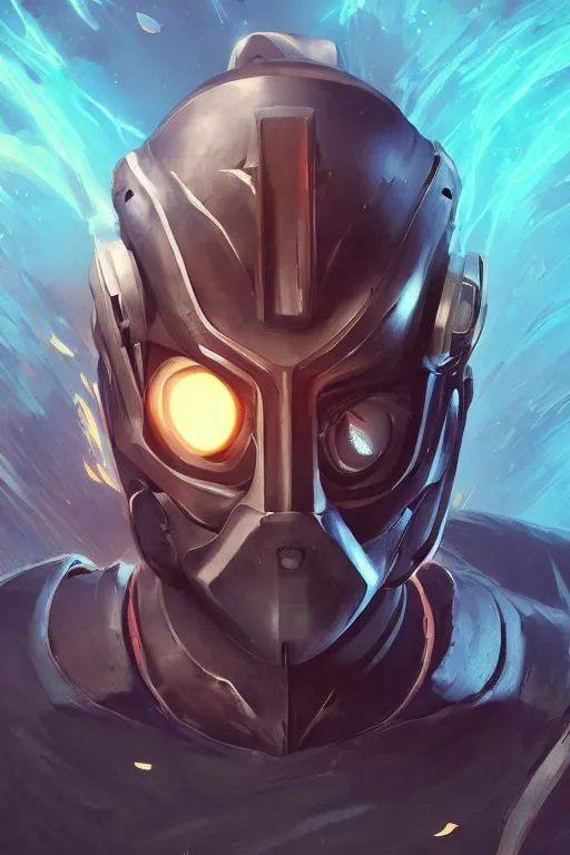 Image similar to epic mask helmet robot ninja portrait stylized as fornite style game design fanart by concept artist gervasio canda, behance hd by jesper ejsing, by rhads, makoto shinkai and lois van baarle, ilya kuvshinov, rossdraws global illumination radiating a glowing aura global illumination ray tracing hdr render in unreal engine 5