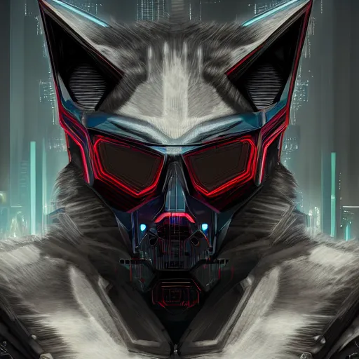 Prompt: a portrait of a evil wolf dancing techno - style, cyberpunk concept art, trending on artstation, highly detailed, intricate, sharp focus, digital art, 8 k