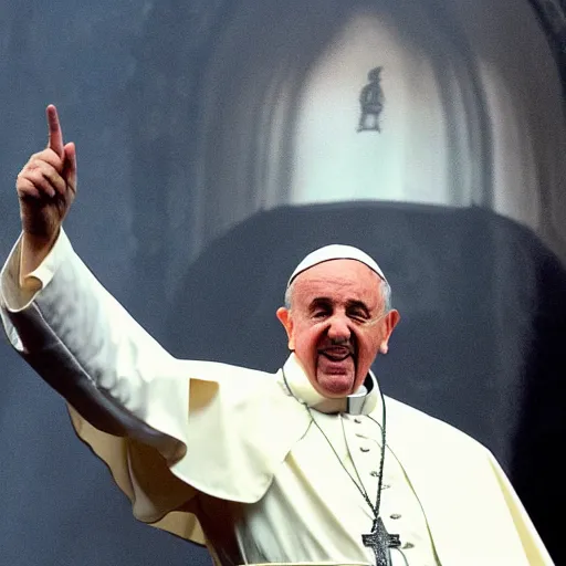 Prompt: sylvester stallone as the pope