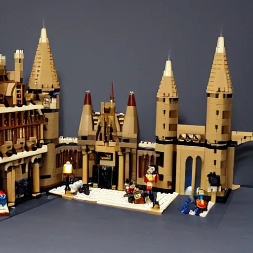 Image similar to hogwarts in lego style