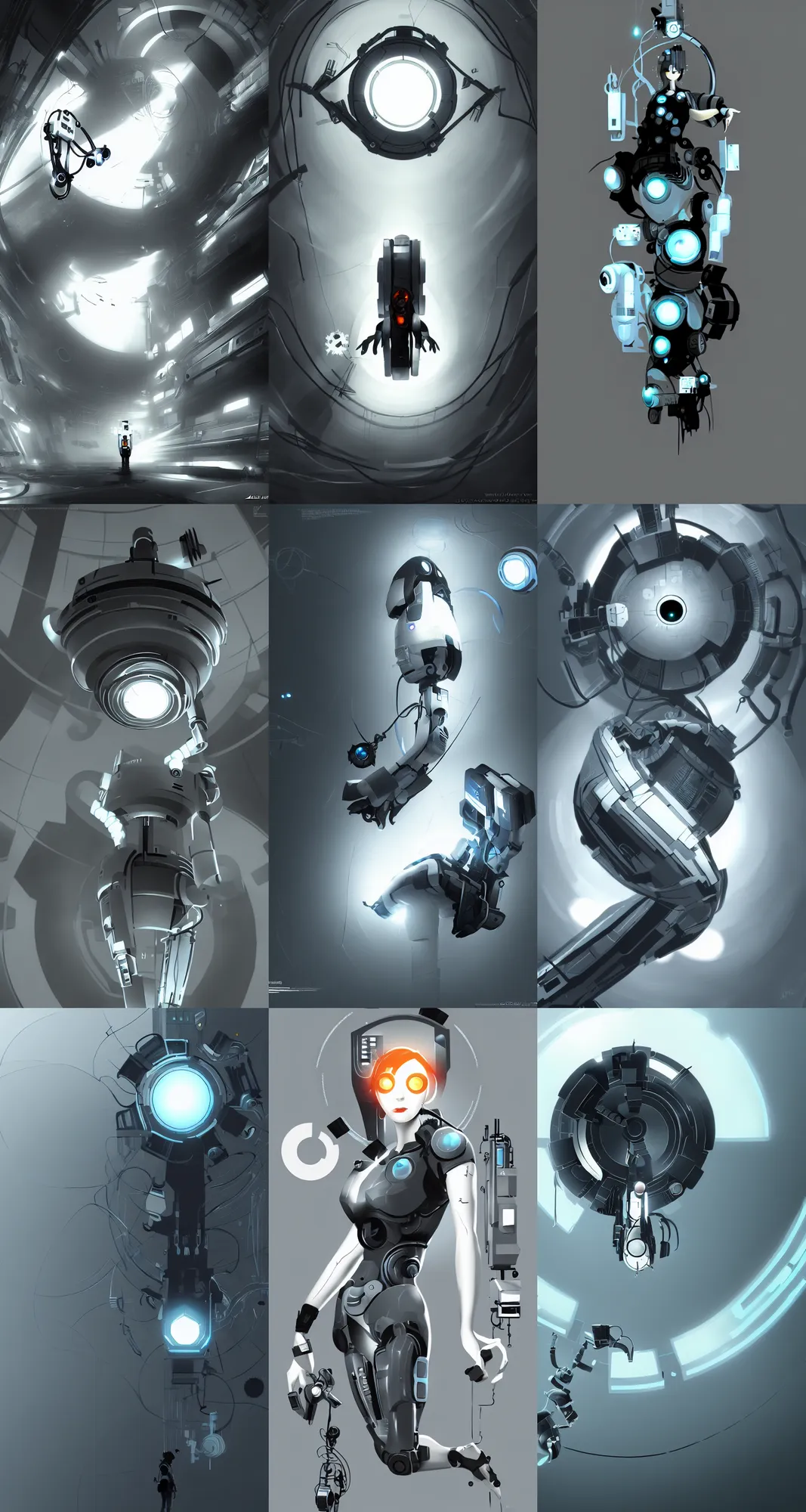 Portal Concept Art Glados