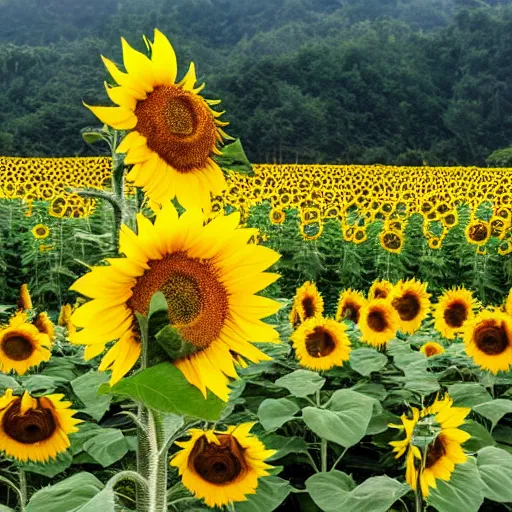 Image similar to a sunflower in rural china