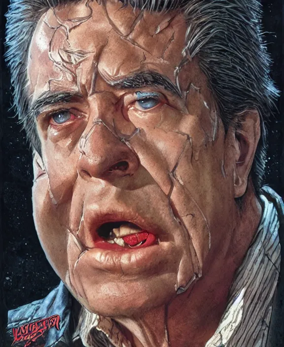Prompt: Clu Gulager from Return of the Living Dead (1985), intricate, highly detailed, centered, artstation, concept art, smooth, sharp focus, illustration, bokeh art by artgerm and donato giancola and Joseph Christian Leyendecker