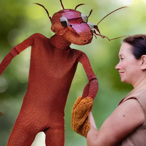 Image similar to humans wearing realistic ant costumes