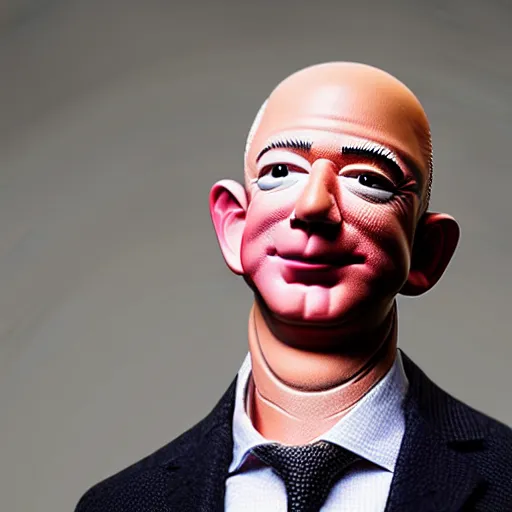 Prompt: Jeff Bezos as a troll doll, studio photo, award-winning, detailed, 4k