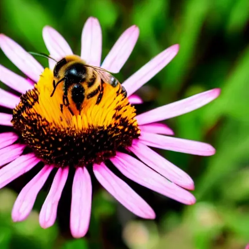 Image similar to a bee landing on a burning flower, the forest is on fire, there is fire everywhere, beautiful macro photography, perfect focus, nice composition