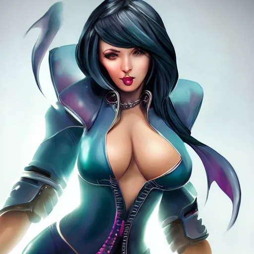 Image similar to vi from arcane, artgerm,