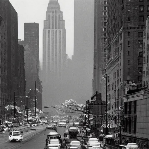 Prompt: new york city after a nuclear bomb