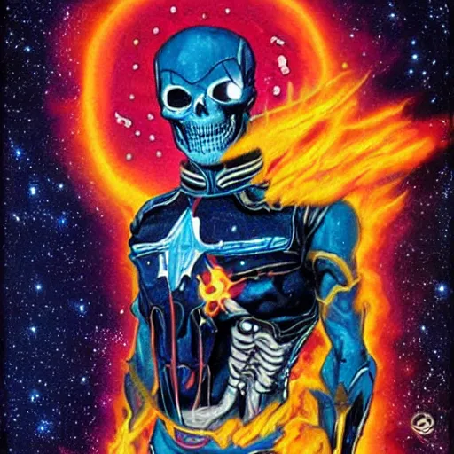 Image similar to cosmic ghost rider