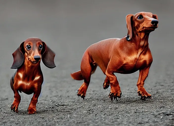 Image similar to Dachshund Tyrannosaurus Rex, National Geographic photo