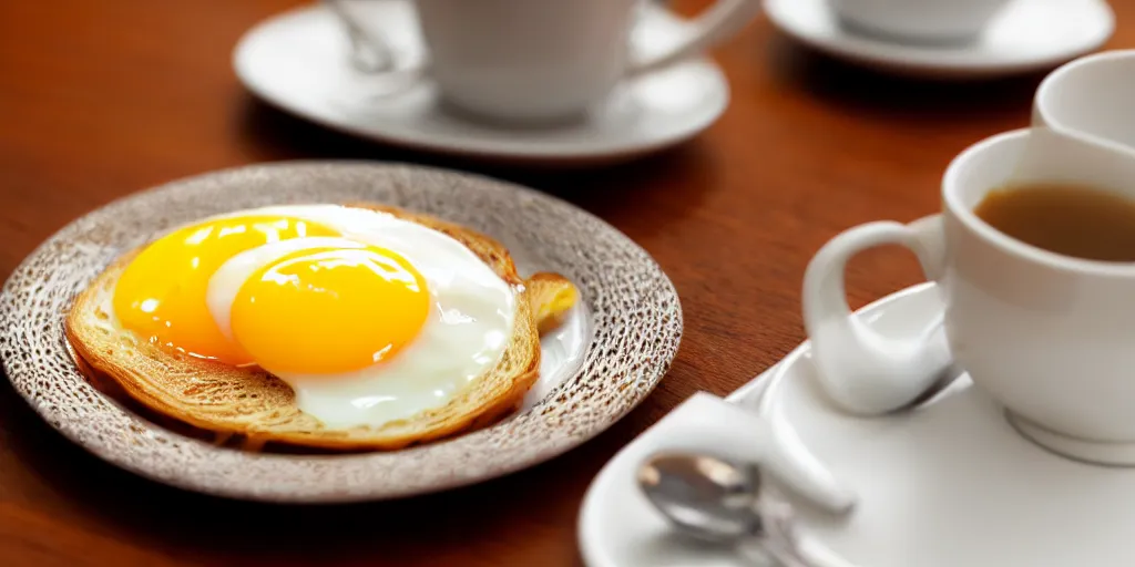 Image similar to photo of breakfast, close - up, low saturation, diffuse light, feels like everyday life