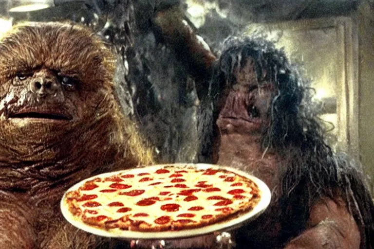 Prompt: a film still of pizza the hut in the Xmen, high quality