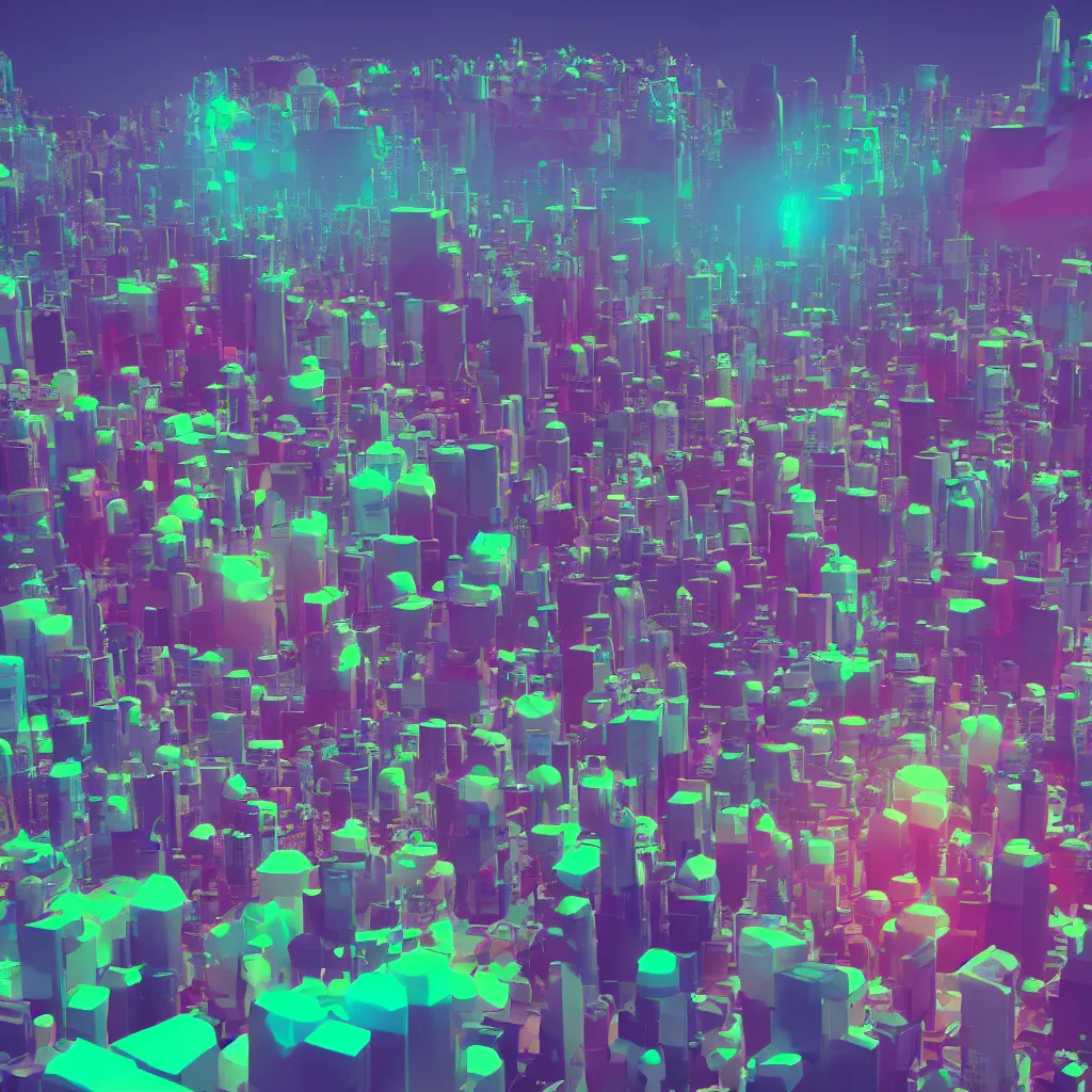 Prompt: volumetric photo of all the people of Planet earth, unreal engine, retrowave color palette, 3d render, lowpoly, colorful, digital art
