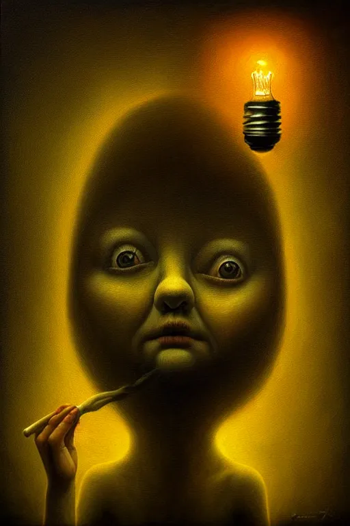 Prompt: dreams light up my life, music inspires my soul. by anton semenov, hyperrealistic photorealism acrylic on canvas