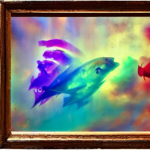 film photography of a three headed fish swimming | Stable Diffusion ...