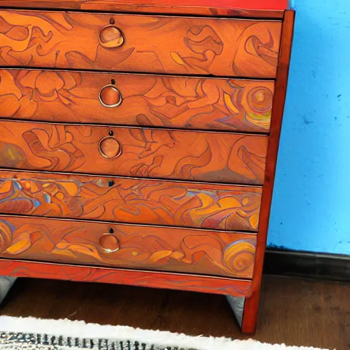 Prompt: lsd chest of drawers