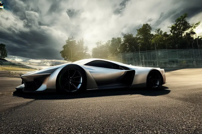 Image similar to photo wallpaper sport car gran turismo 7 forza horizon need for speed fast and furious 5 unreal engine supercar hypercar game concept car octane render, 4 khd 2 0 2 2 3 d cgi rtx style chrome reflexion global illumination ray tracing hdr arstation pixar and disney unreal