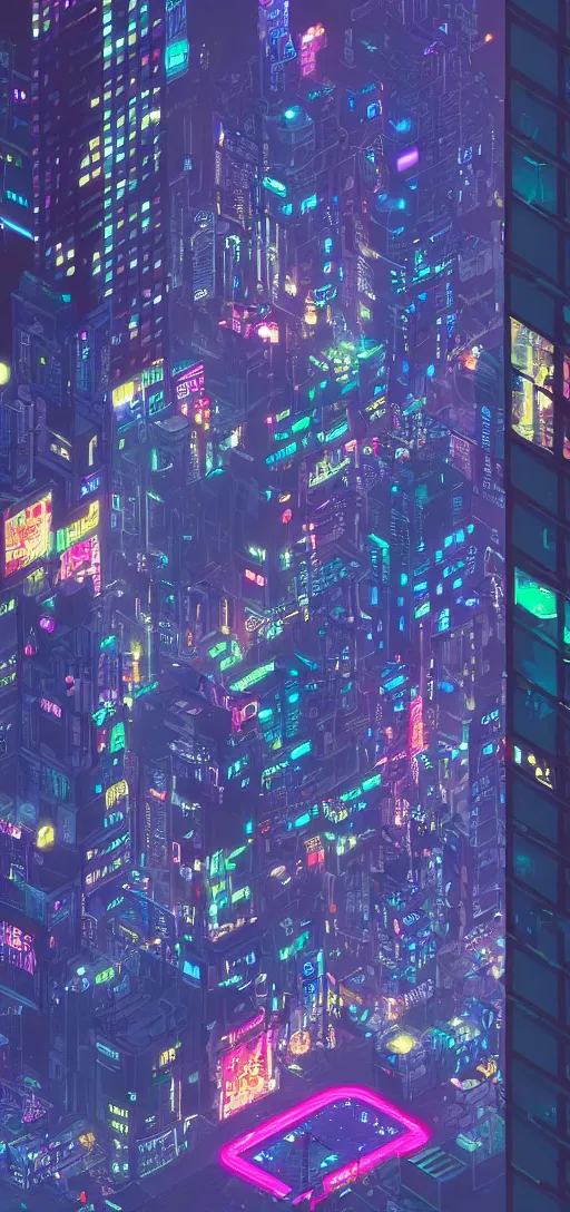 Prompt: a pixelart representation of a futurist city, cyberpunk, night, light, neon, details, 4 k, beautiful
