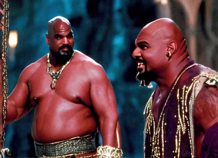 Image similar to film still of sinbad as kazaam in the movie kazaam 1 9 9 6