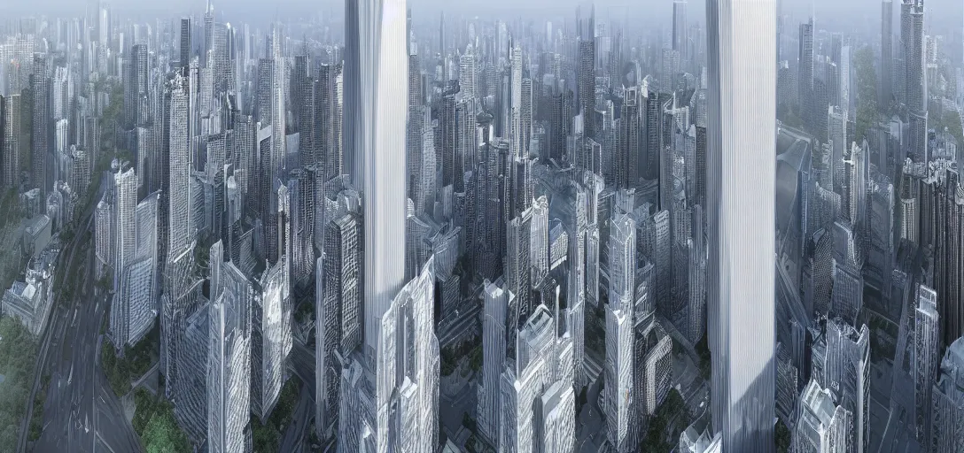 Image similar to the x - seed 4 0 0 0 the tallest building ever fully envisioned, realistic photo, 4 k, architecture, autocad, visualisation -