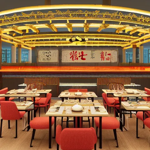 Prompt: a beautiful hyperdetailed render of roasted string hotpot elementary restaurant restaurant yan'an, from china, with merchant logo, simply style, fine delicate structure, chinese style, victo ngai, 4 k hd