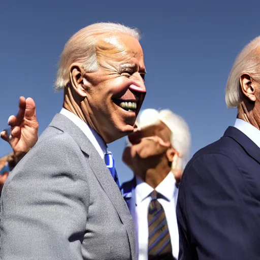 Image similar to joe biden laughing as planes leave afghanistan,