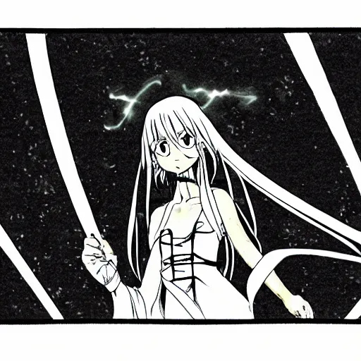 Image similar to a mage anime female shooting a beam of light towards something off screen, beautiful, cool, epic, amazing by eiichiro oda