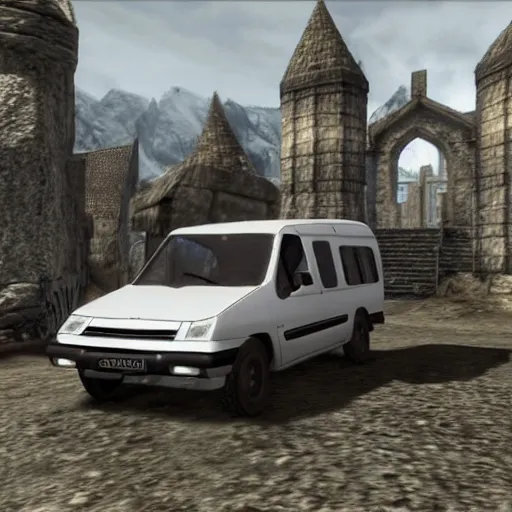 Image similar to citroen berlingo ( 1 9 9 7 ) in the elder scrolls v : skyrim, in - game screenshot